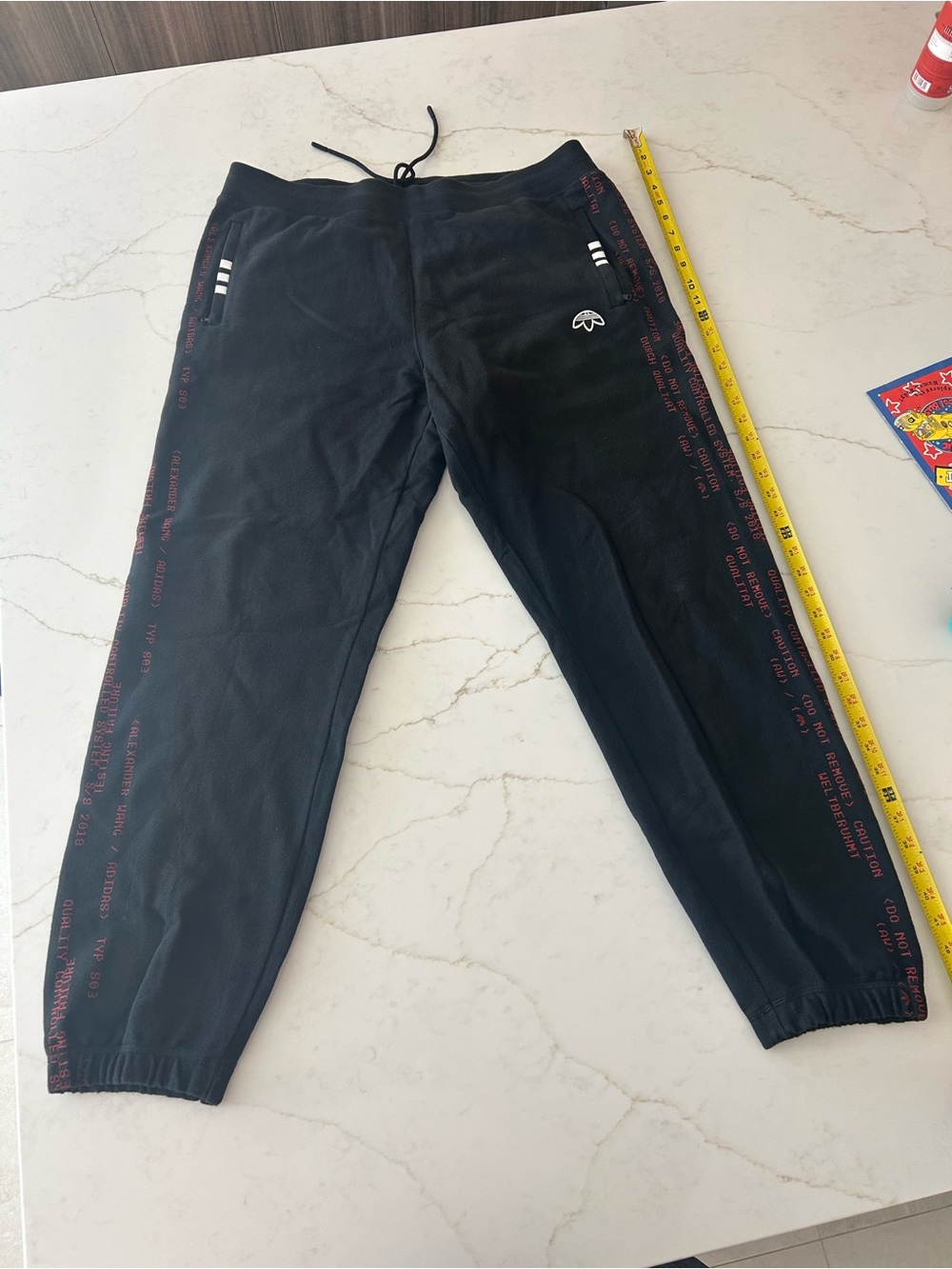Vintage Adidas x Alexander Wang Men’s Sweatpants Black XL